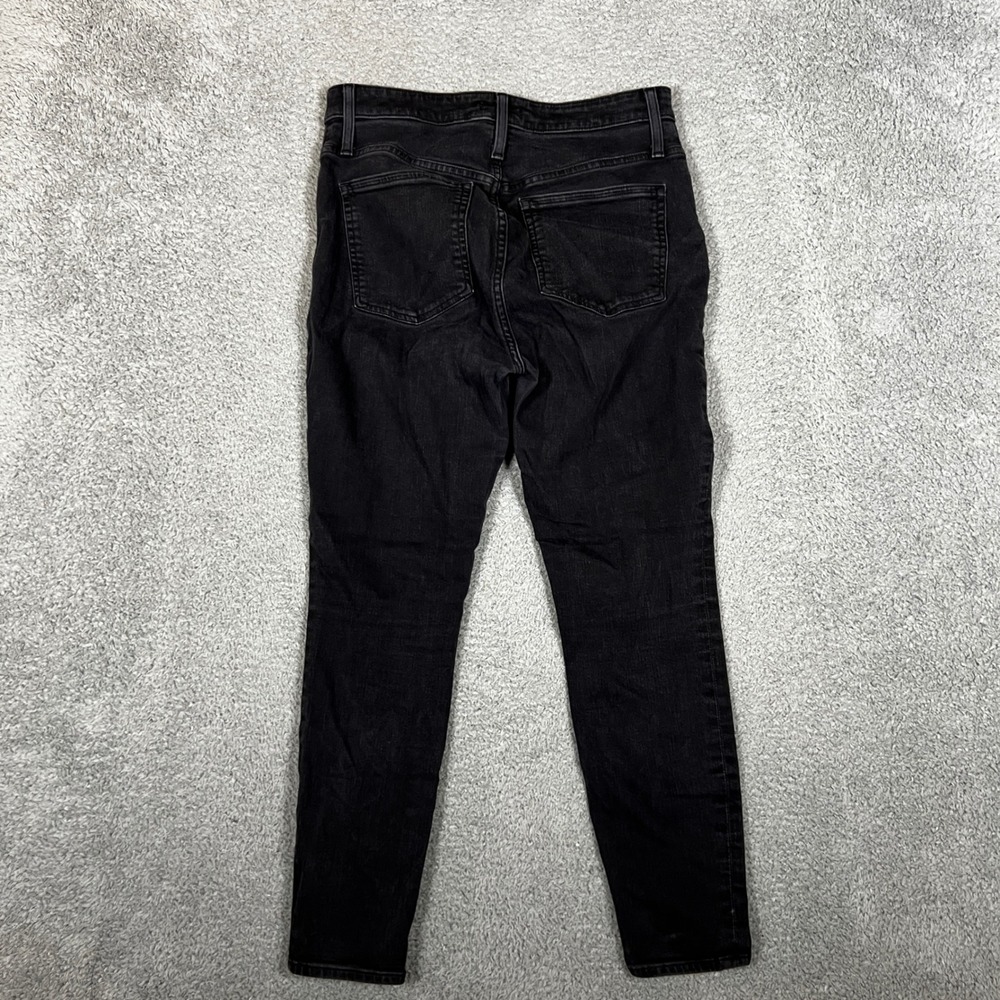 J Crew Toothpick Jeans Womens 31 Black Excellent Curvy Denim Office Casual - Picture 2 of 9
